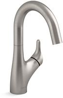 Single Handle Bar Faucet in Vibrant Stainless