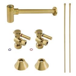 5/8 x 3/8 x 30 in Supply Kit in Brushed Brass