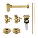 5/8 x 3/8 x 30 in Supply Kit in Brushed Brass 