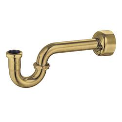 1-1/4 in. Brass P-Trap in Brushed Brass