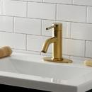 FAUCETURE LSF8223DL CONCORD SINGLE-HANDLE BATHROOM FAUCET WITH PUSH POP-UP BRUSHED BRASS 