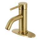 FAUCETURE LSF8223DL CONCORD SINGLE-HANDLE BATHROOM FAUCET WITH PUSH POP-UP BRUSHED BRASS 