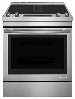 36 x 29-7/8 in. 6.2 cu. ft. 4-Burner Electric Radiant Slide-In Range in Stainless Steel