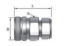 3/4 in. FPT 316 Stainless Steel Quick Connect Body
