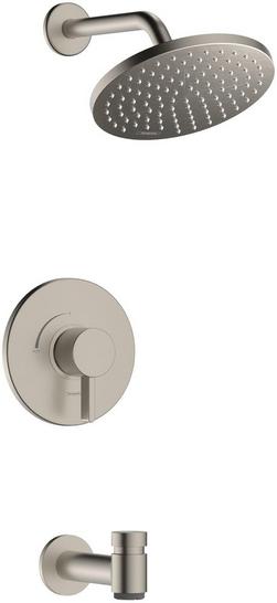 One Handle Single Function Bathtub & Shower Faucet in Brushed Nickel (Trim Only)