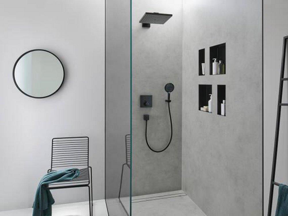 Hansgrohe Chrome Stainless Steel Shower Drain Trim 
