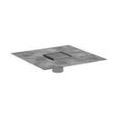 RAINDRAIN BRILLIANCE POINT DRAIN SET 4 X 4 TRIM TILEABLE REAR COVER AND ROUGH IN BRUSHED STAINLESS STEEL 