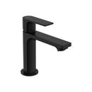 Single Handle Monoblock Bathroom Sink Faucet in Matte Black 