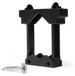 3/8 - 1-1/8 in. 20 ga Plastic Pipe Clamp in Black