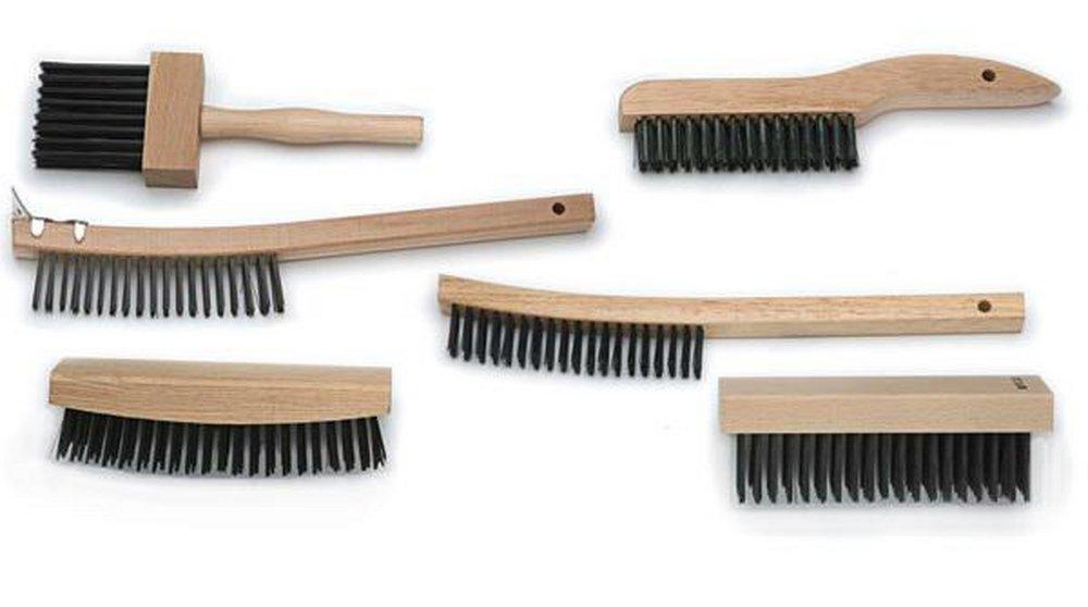 Mill-Rose Bent Handle Scratch Brush with Scraper 