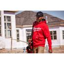 MIDWEIGHT PULLOVER HOODIE - LOGO RED M 