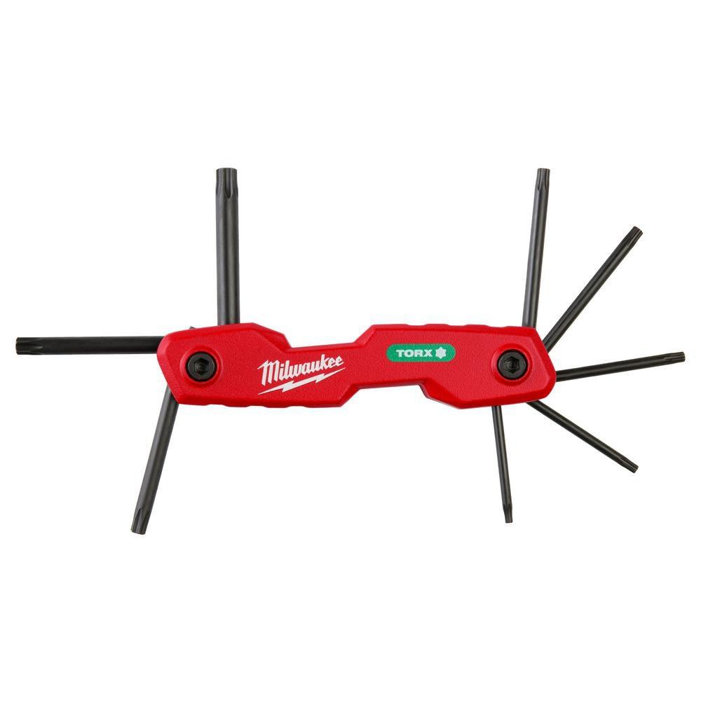 8-KEY FOLDING HEX KEY SET - TORX 