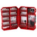Milwaukee&reg; Red 1 in., 1/4 in., 2 in., 3/16 in., 3/32 in., 5/32in, 7/64 in., 9/64 in. Hex Driver 80-Piece Drill Bits & Bit Sets 