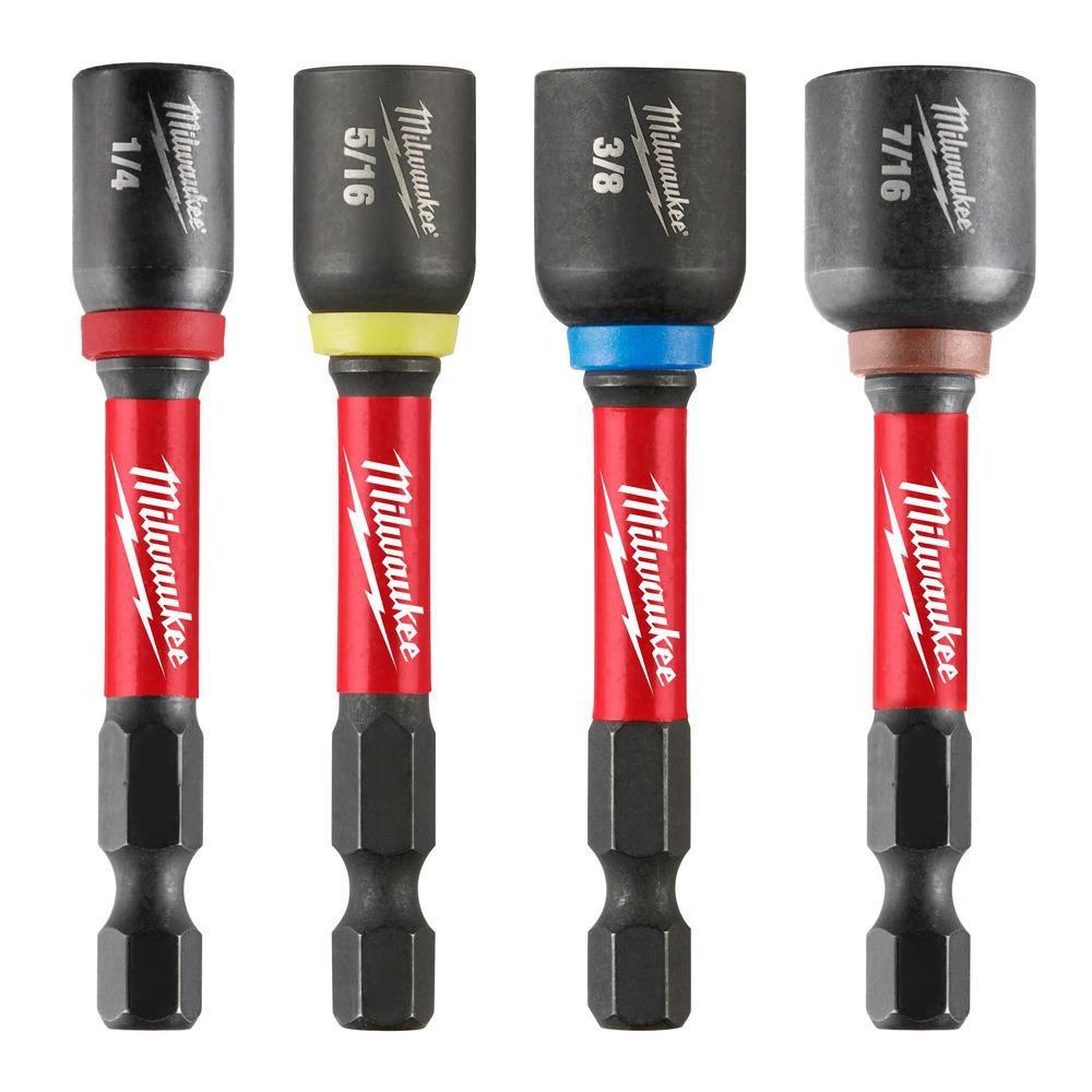 SHOCKWAVE IMPACT DUTY 2-9/16 MAGNETIC NUT DRIVER SET 4PC 