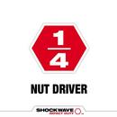 SHOCKWAVE IMPACT DUTY 1/4 X 6 MAGNETIC NUT DRIVER 
