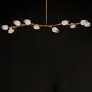 4W 10-Light G9 Double Loop LED Pendant Light in Natural Aged Brass