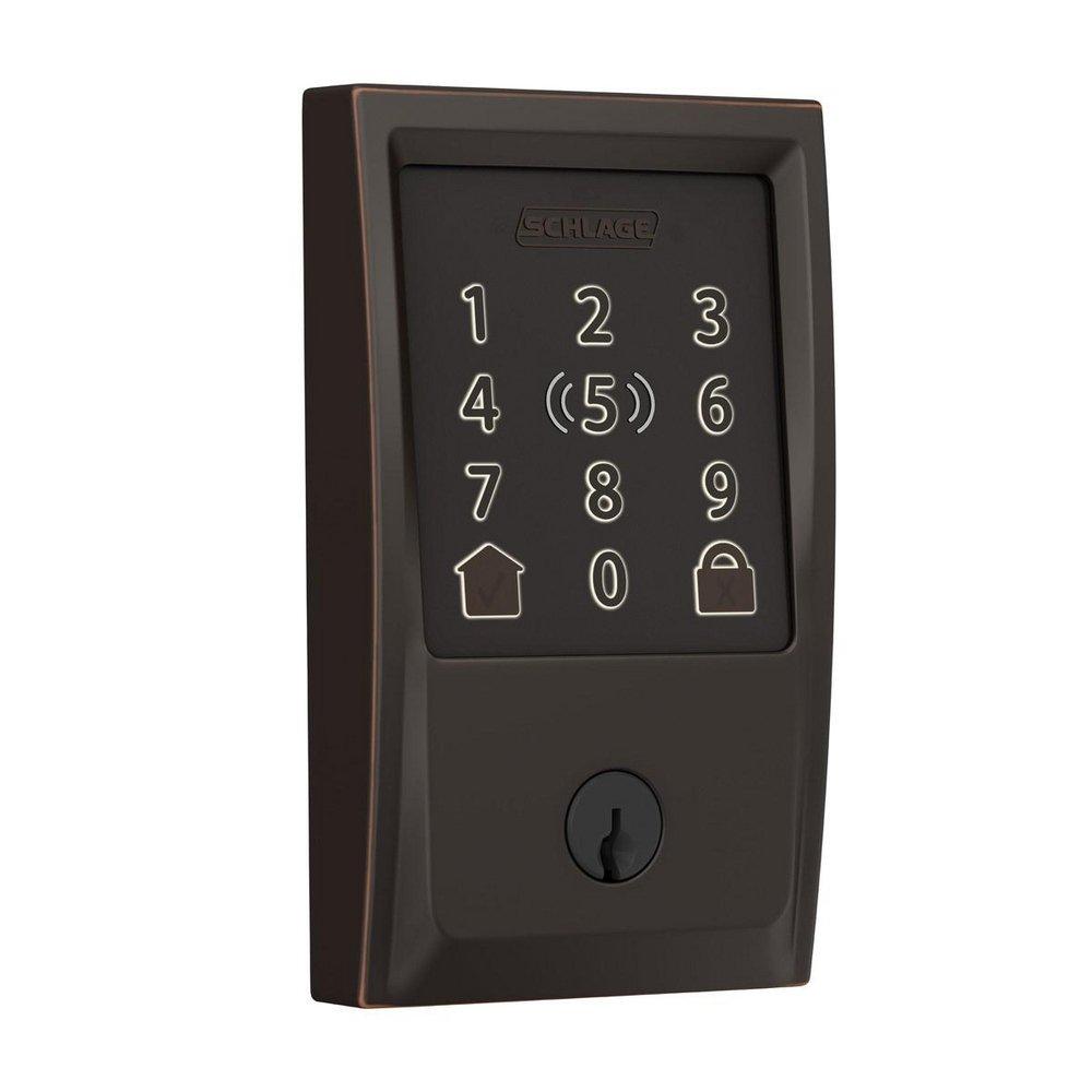LOCK.BE499WB.CEN.716.12-351.10-116.134.KD.C.48-180.1 ENCODE PLUS AGED BRONZE 