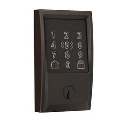 Smart Wifi Deadbolt with Keypad in Aged Bronze