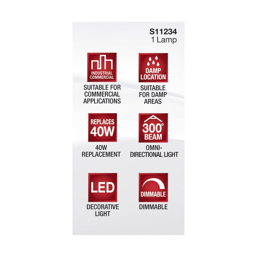 SATCO Clear Dimmable LED G9 Double Loop Bulb 