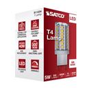 SATCO Clear 5W Dimmable T4 G9 Double Loop 550 Lumens LED Light Bulb in Clear 