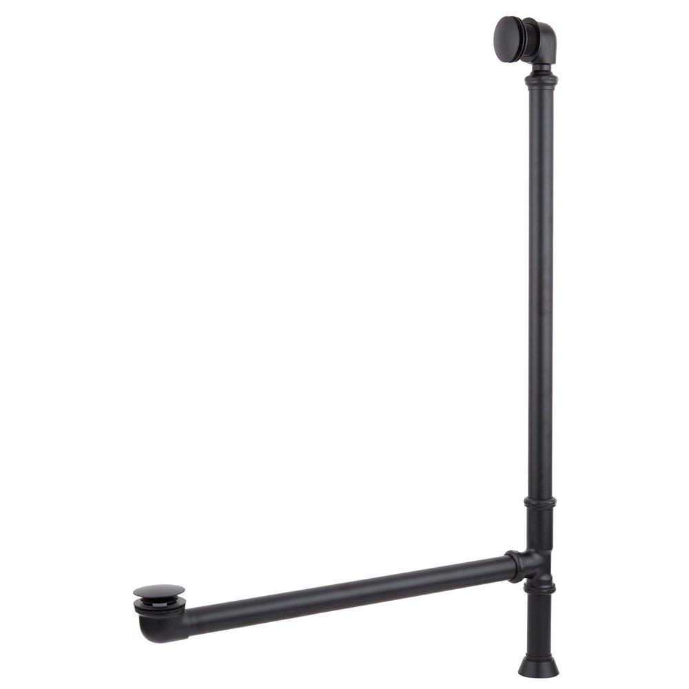 60 RAKSHA DOUBLE-WALL COPPER SOAKING TUB WITH FOAM - BLACK DRAIN KIT 