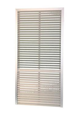 Satin Anodized Arch Louver Grille