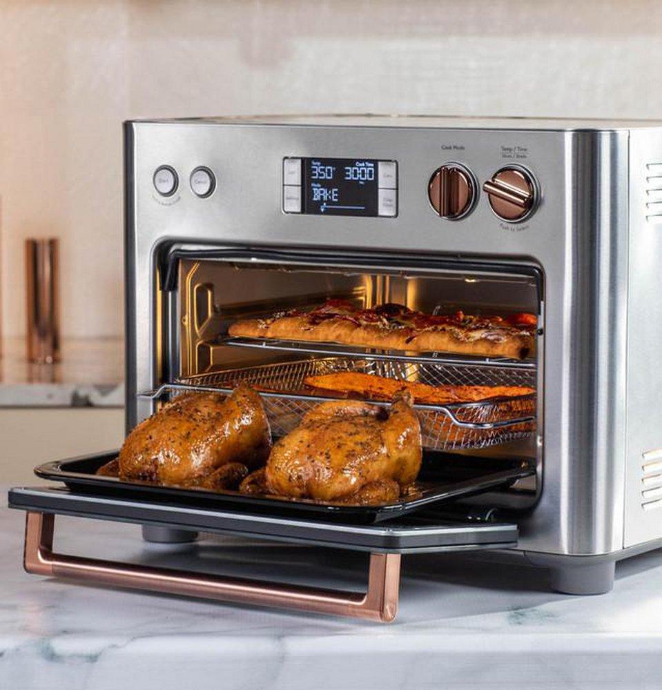 GE Caf&eacute; Stainless Steel 18-3/5 x 17 in. 0.8 cu. ft. Single Oven 