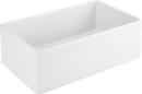 33 in. Farmhouse Fireclay Single Bowl Kitchen Sink in Glossy White 