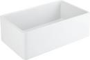 33 in. Farmhouse Fireclay Single Bowl Kitchen Sink in Glossy White 