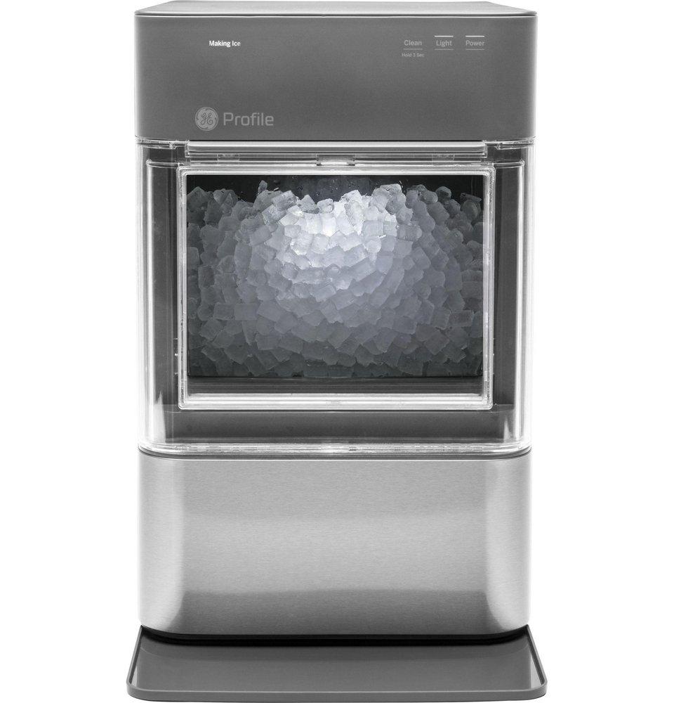 10.5 in. 25 lb Smart Ice Maker in Stainless Steel 