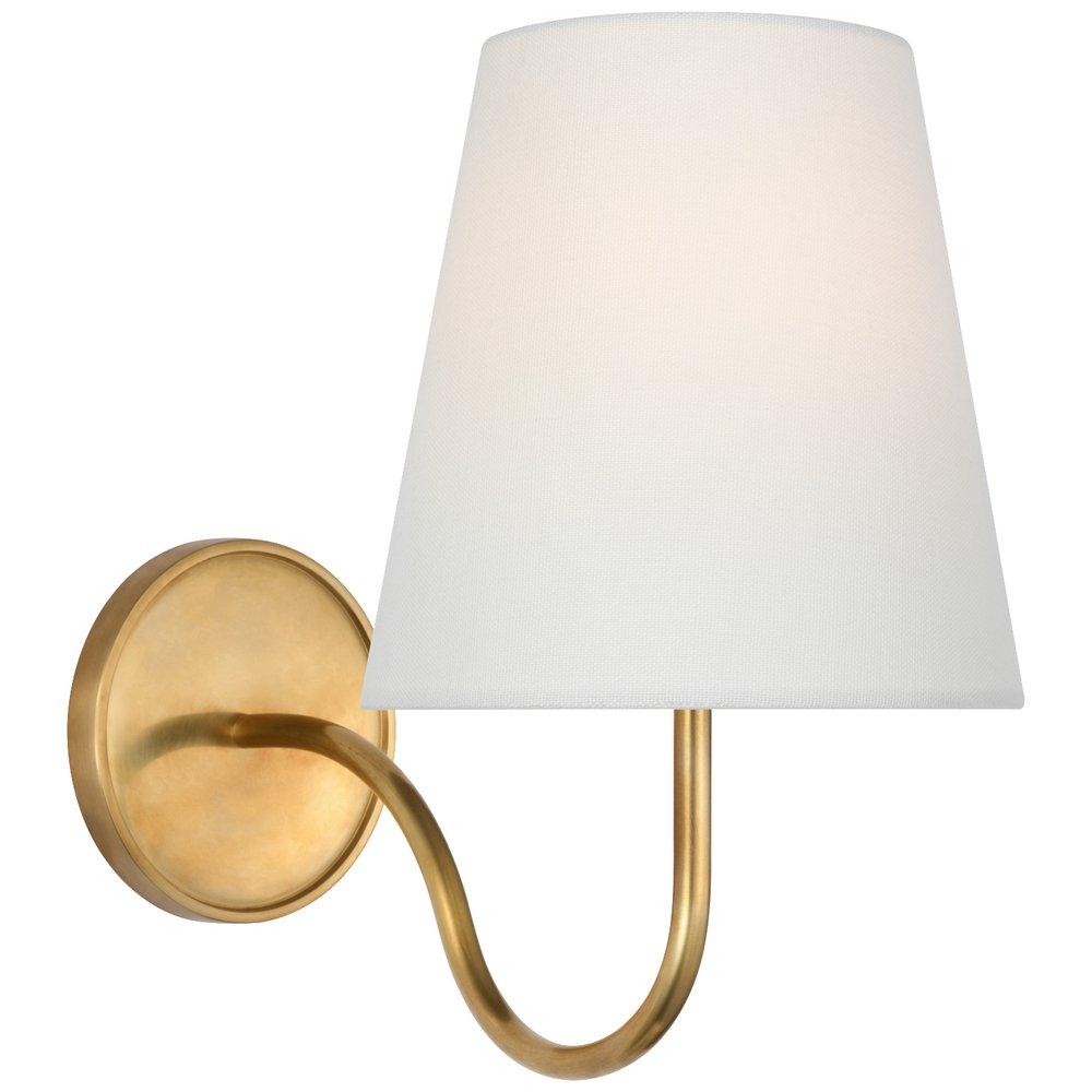 6.5W 1-Light 10-3/4 in. Wall Sconce in Hand Rubbed Antique Brass 