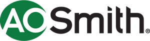 Green and black A. O. Smith Logo