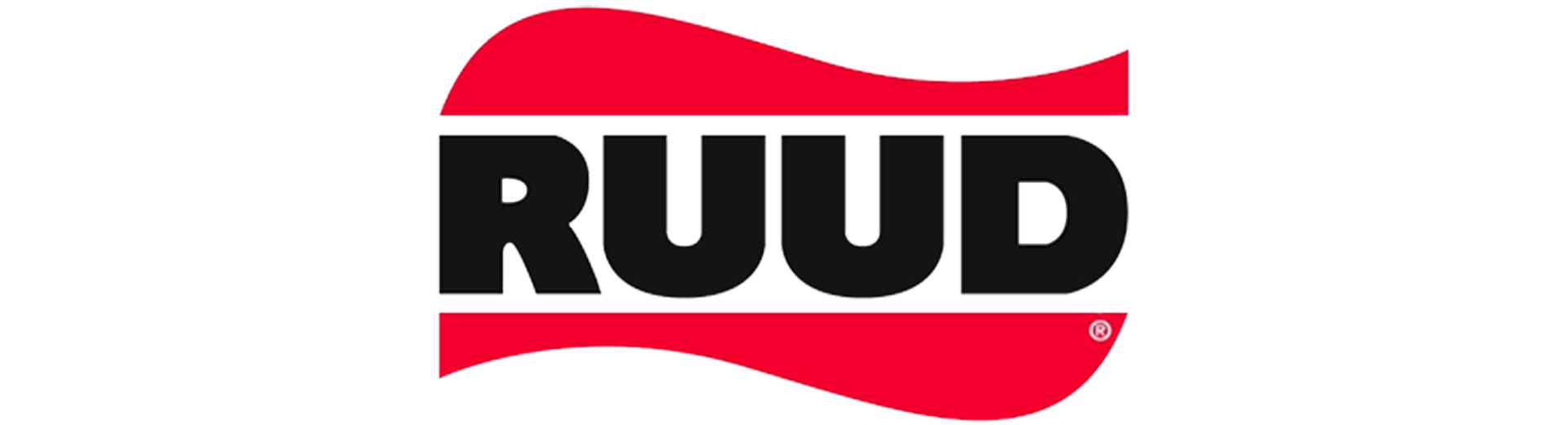 Ruud black and red logo. 