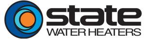 Blue and orange State Water Heaters Logo