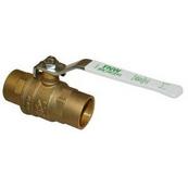 A brass push-fit ball valve.