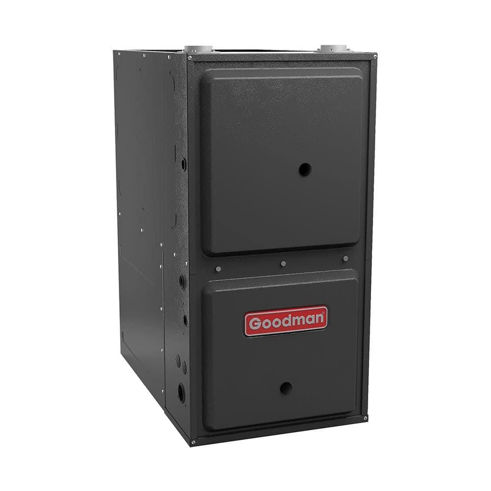 A dark gray 60,000 BTU horizontal/upflow/multiposition variable speed furnace.