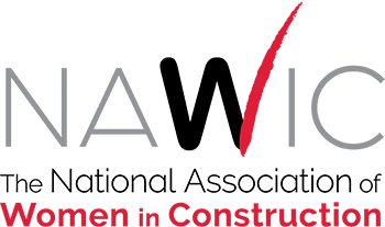 The National Association of Women in Constrution logo, with NAWIC written stylistically above the text.