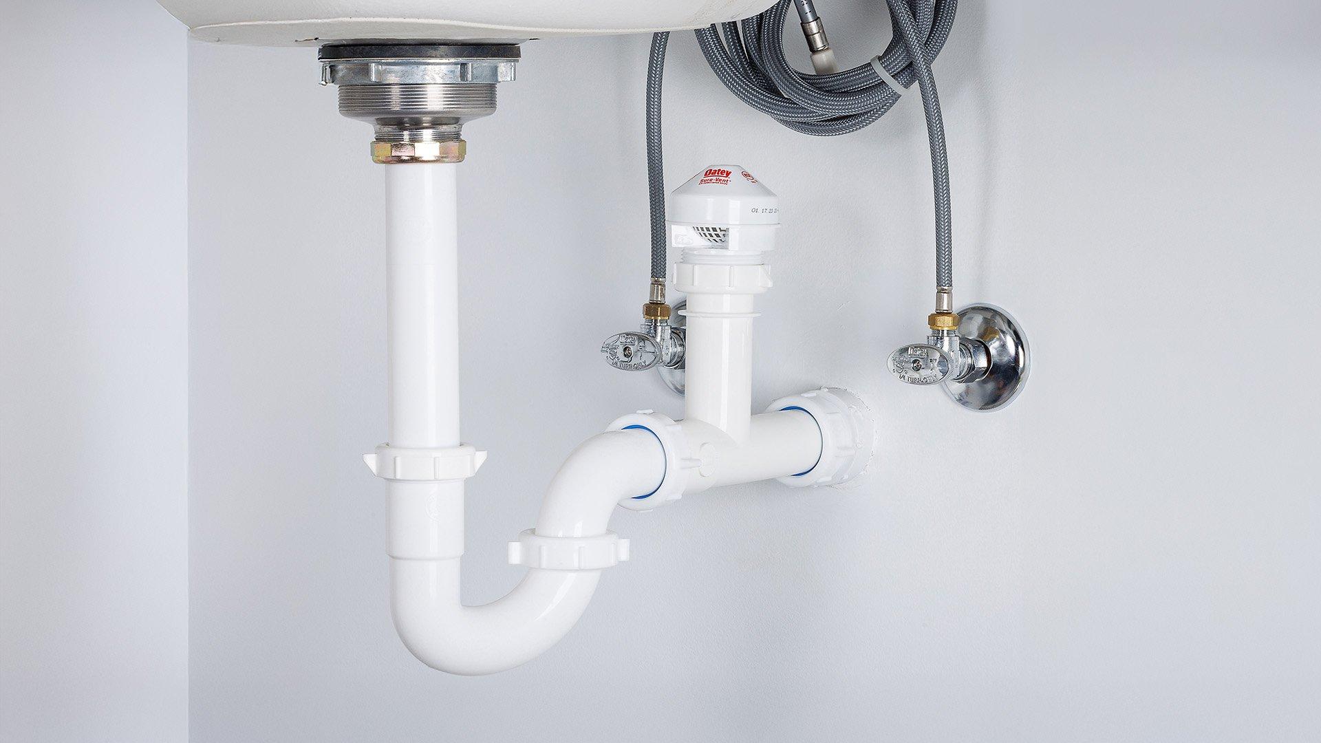 Air Admittance Valve on a under sink plumbing drain