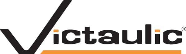 Victaulic logo written in black with dark yellow accents.