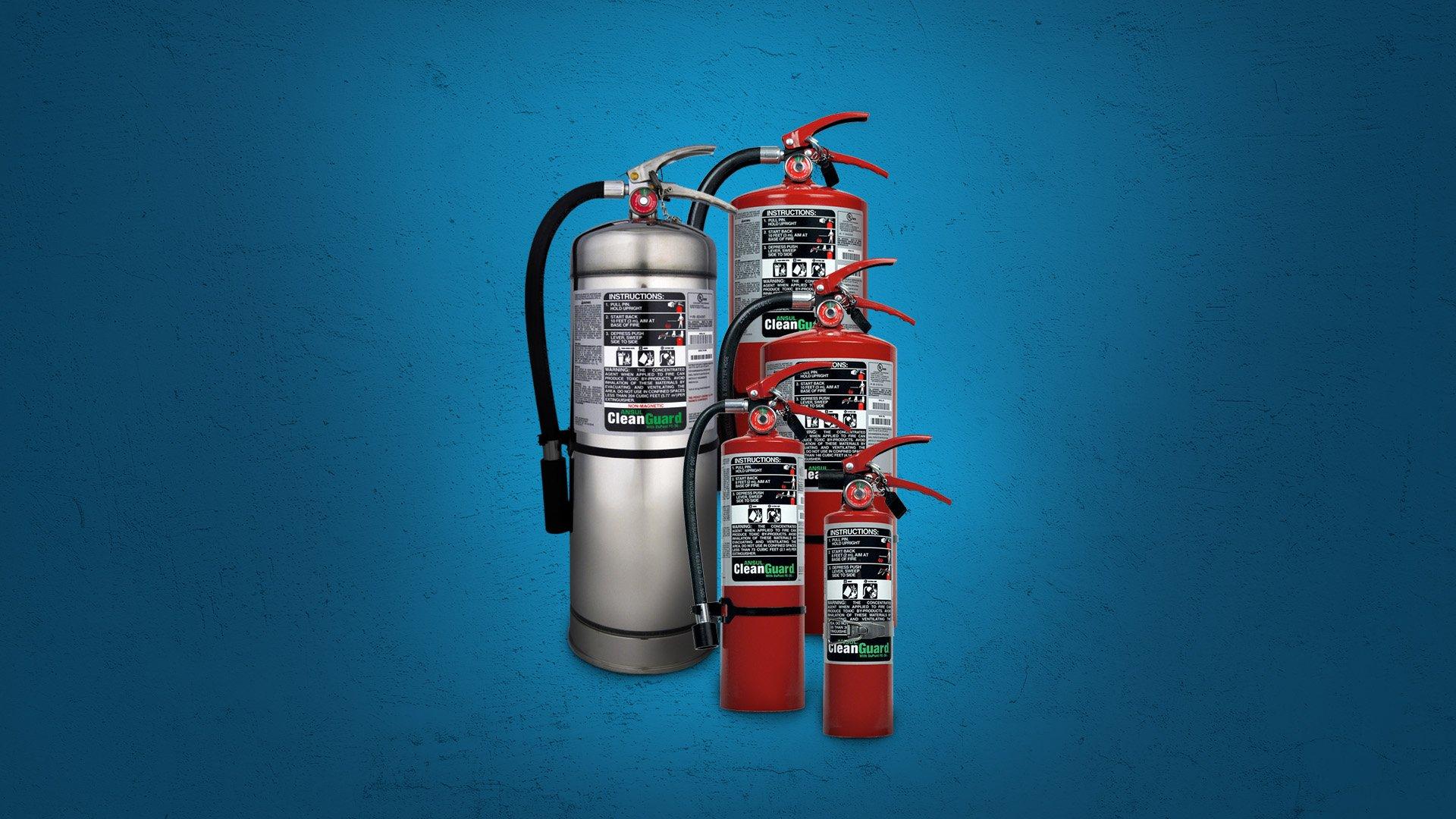 Image of fire extinguishers