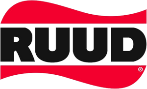 Red and black Ruud logo brand header.