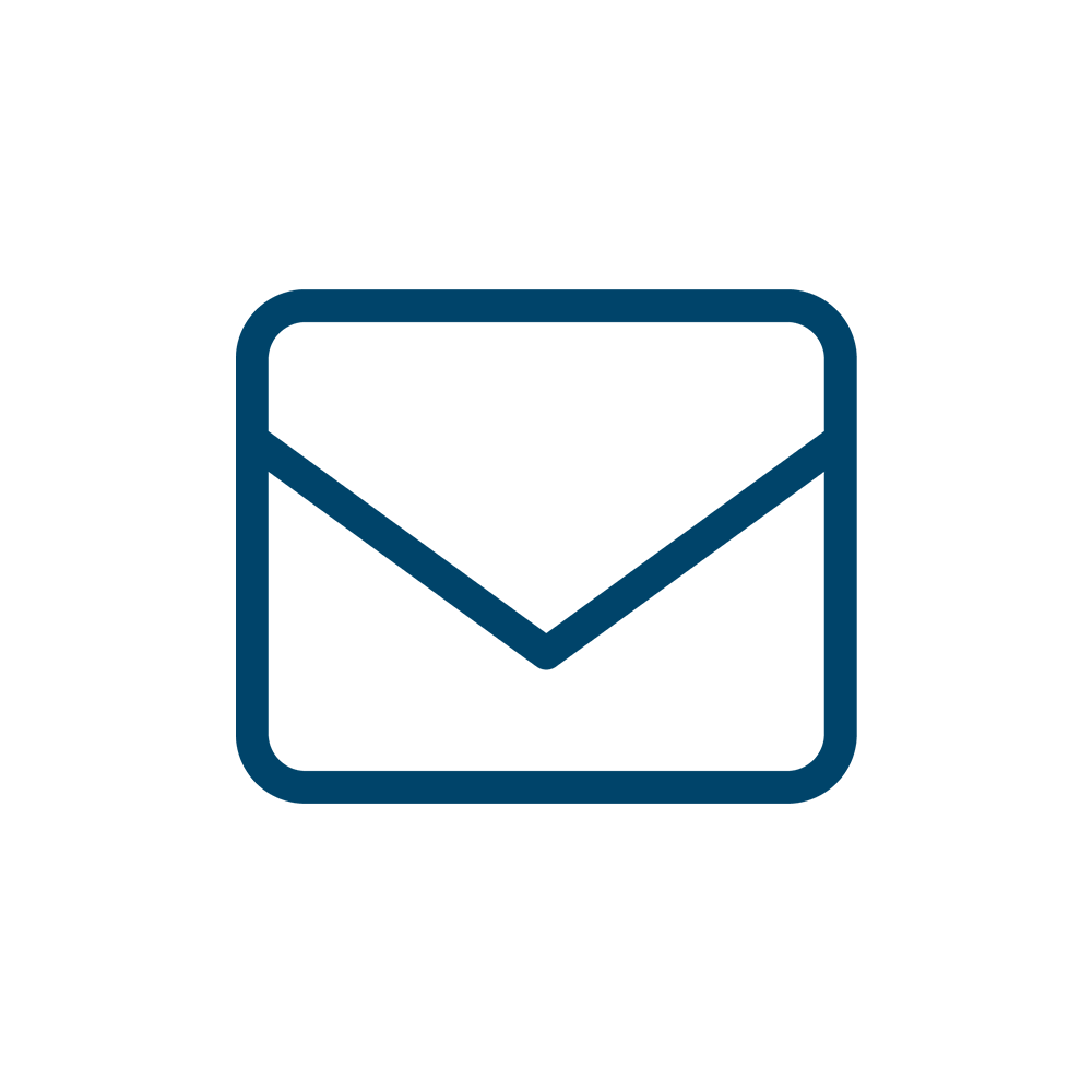 Icon of an email envelope.