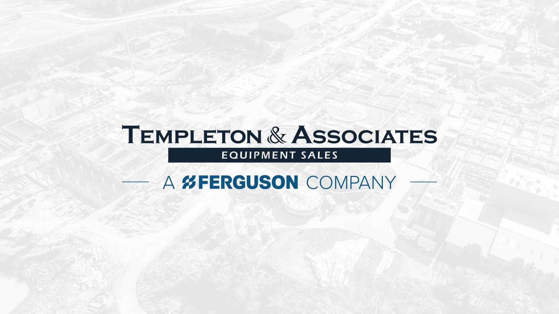 Templeton & Associates Logo overtop aerial shot of residential area. 
