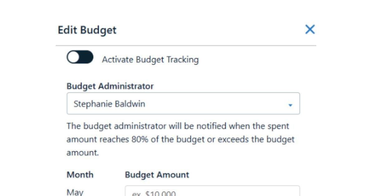 Image of how to edit your budget